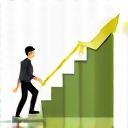Chart showing upward trend representing career growth