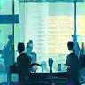 Team collaborating in a business meeting